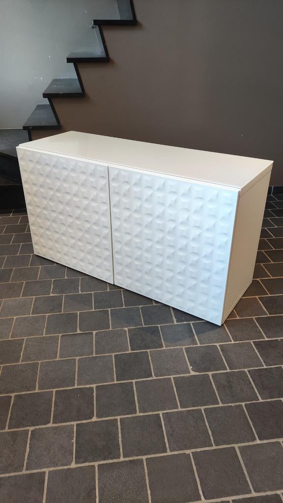 Ikea BESTA kast dressoir tv-meubel, Huis en Inrichting, Kasten | Dressoirs, Ophalen, 100 tot 150 cm, Glas, Modern