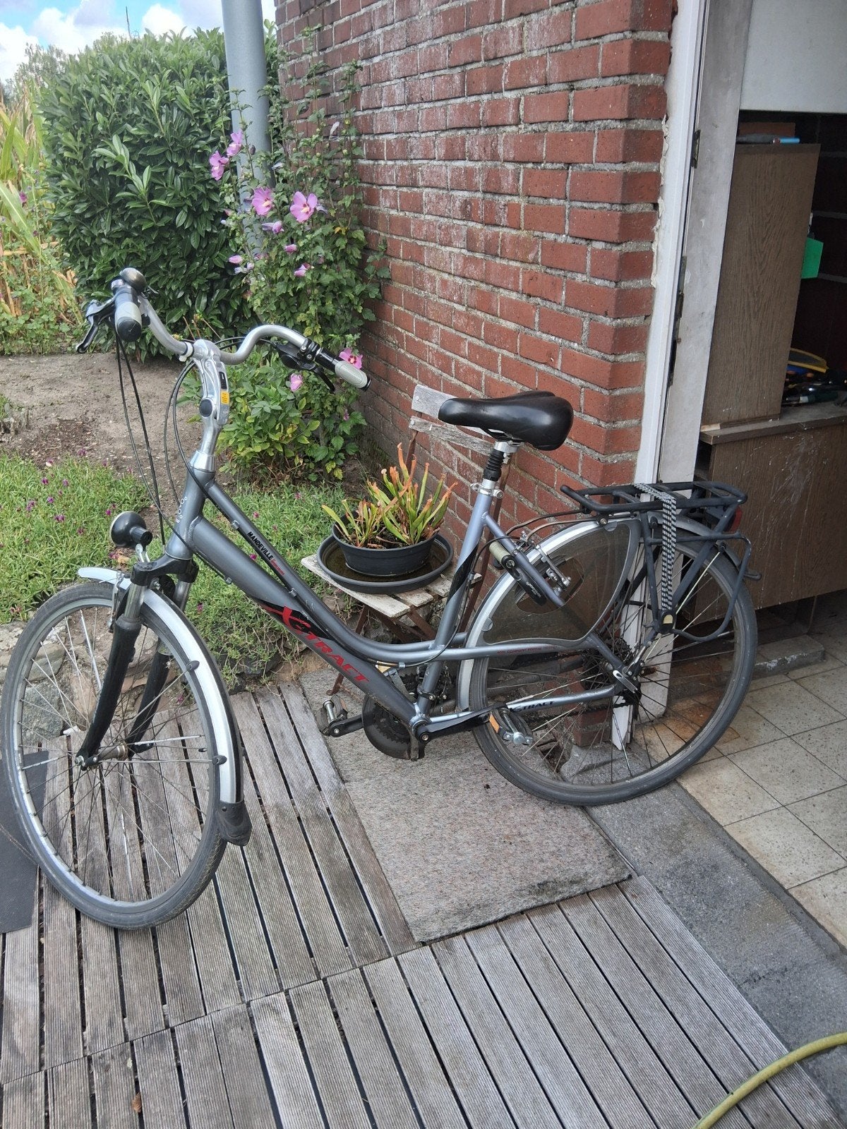 28 inch damesfiets, Ophalen