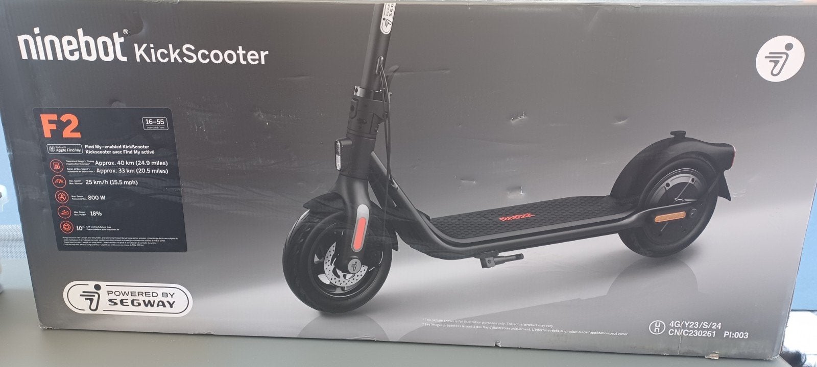 Trottinette noir, Vélos & Vélomoteurs, Trottinettes, Enlèvement, Comme neuf, Step électrique (E-scooter)