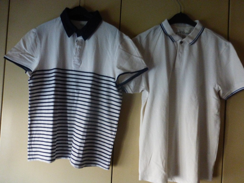 2 Polos blancs T: L !! 8€ pour les 2, Enlèvement ou Envoi
