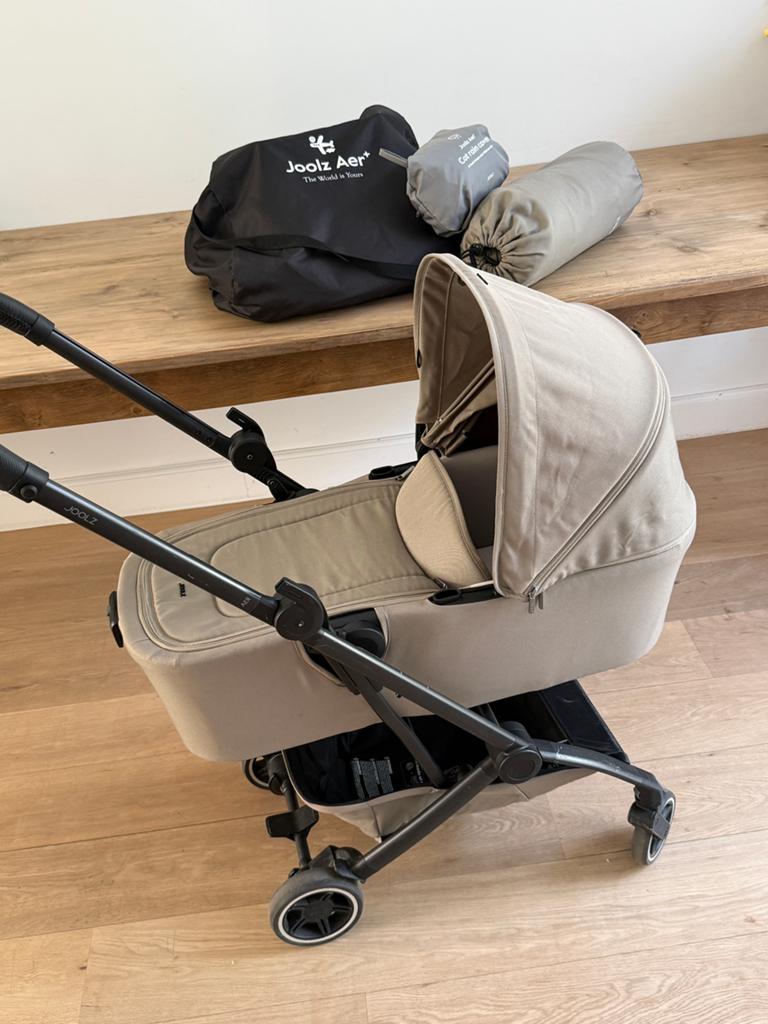 Complete Joolz Aer set (inclusief baby mand & voetenzak), Zo goed als nieuw, Met reiswieg, Ophalen, Kinderwagen