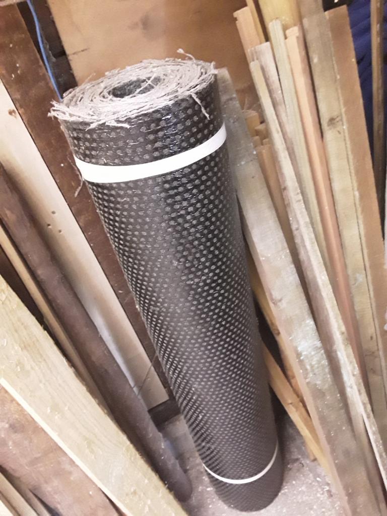 Rol roofing met leislag ongeveer 6 meter, Ophalen