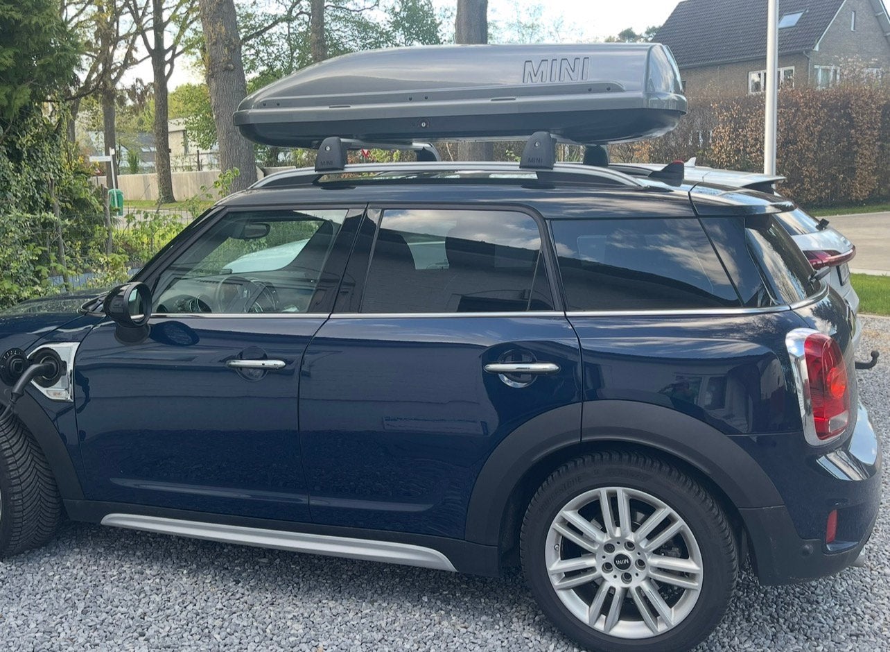 Grijze MINI dakkofer met dakdragers - 360L, Auto diversen, Dakkoffers, Zo goed als nieuw, Ophalen