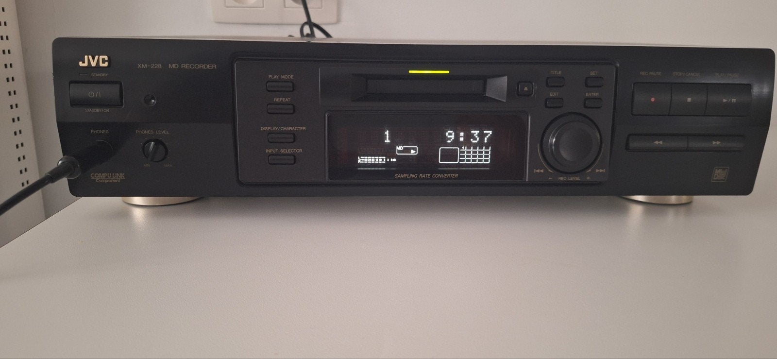 JVC XM-228 MiniDisc Recorder, Enlèvement, JVC