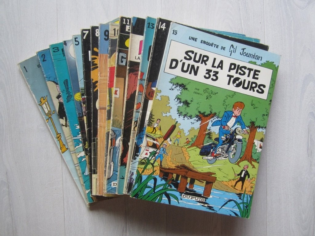 Gil Jourdan - brochées - 5,00Eur / pièce, Plusieurs BD, Enlèvement ou Envoi, Utilisé, M. Tillieux