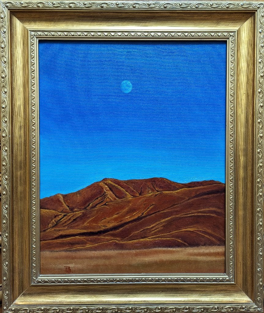 Peinture « Paysage de montagne », Antiquités & Art, Envoi