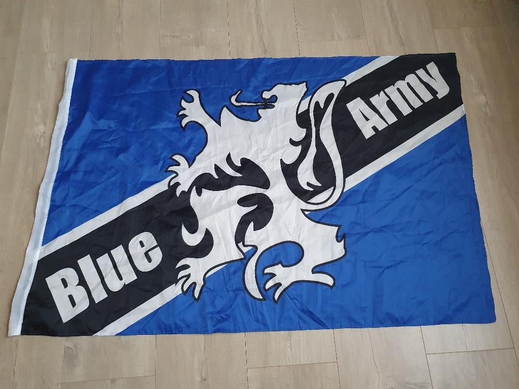 Vlag Club Brugge Blue Army, Verzamelen, Ophalen of Verzenden, Zo goed als nieuw, Overige typen