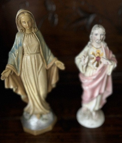 jezus en mariabeeldje, Ophalen