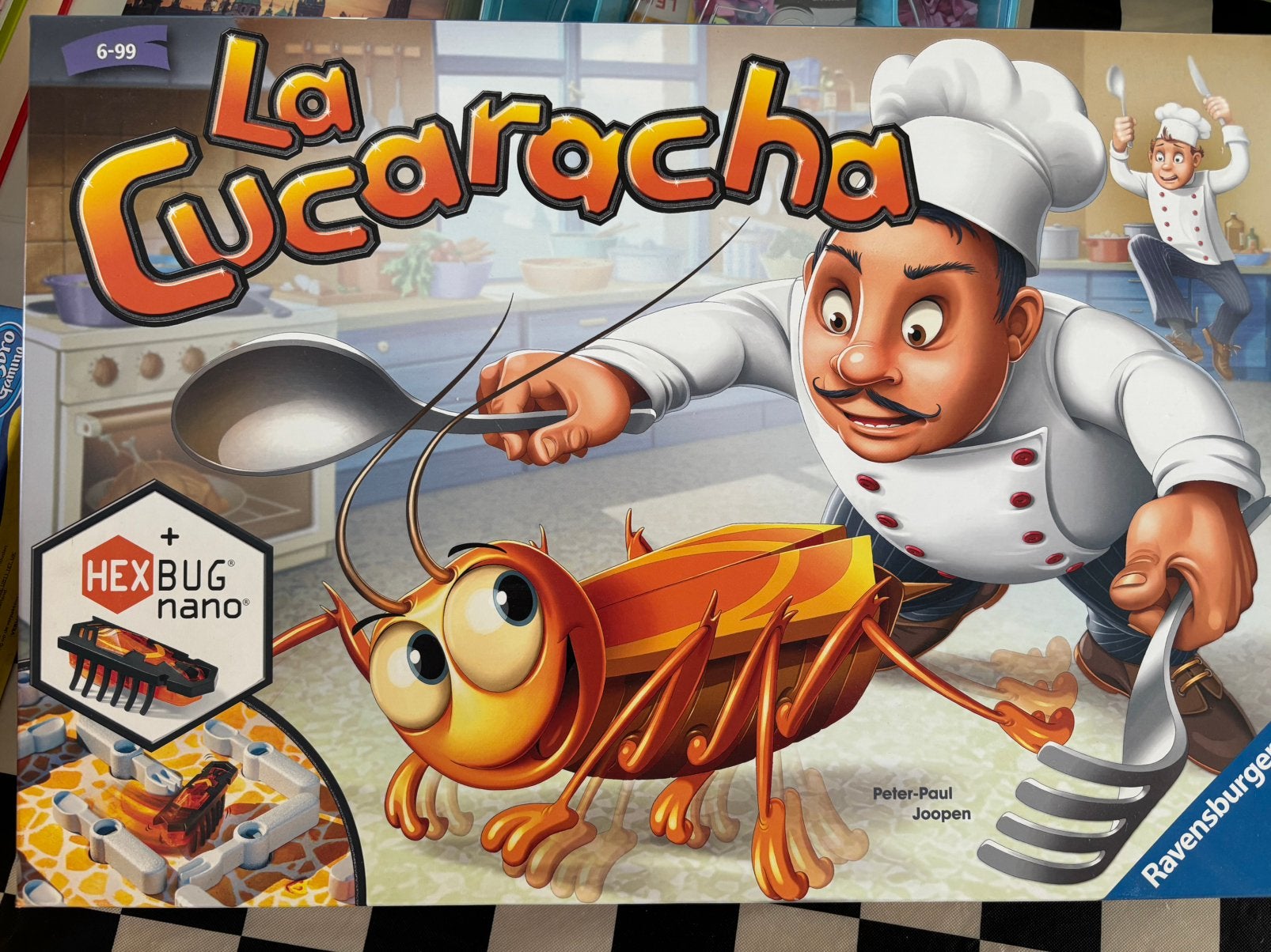La Cucaracha (+ nano bug), Hobby en Vrije tijd, Gezelschapsspellen | Overige, Drie of vier spelers, Ophalen, Zo goed als nieuw