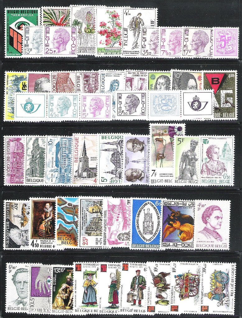 Belgique années 1975/1979 avec bloc et livre XX -90% NET, Neuf, Enlèvement ou Envoi, Gomme originale, Non oblitéré