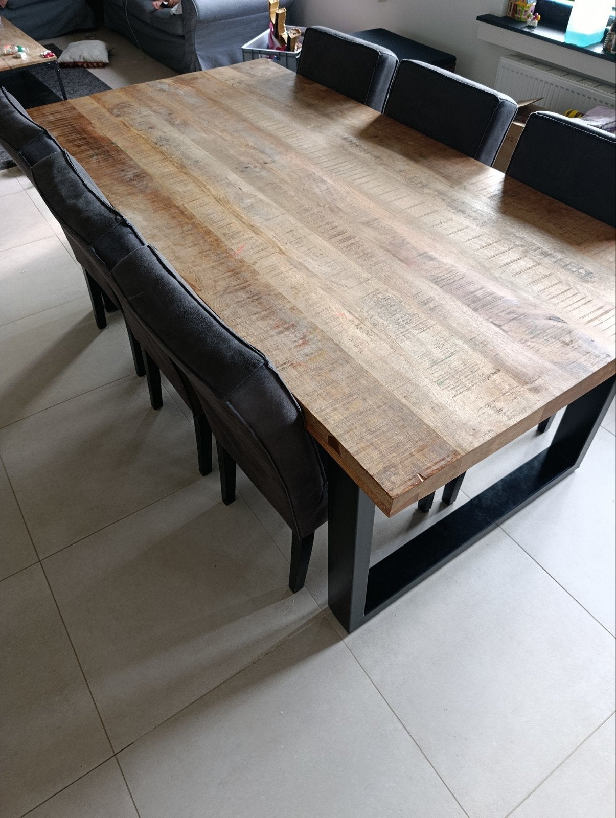 SUPERBE ENSEMBLE SALLE À MANGER À 200cmx100cm, Enlèvement