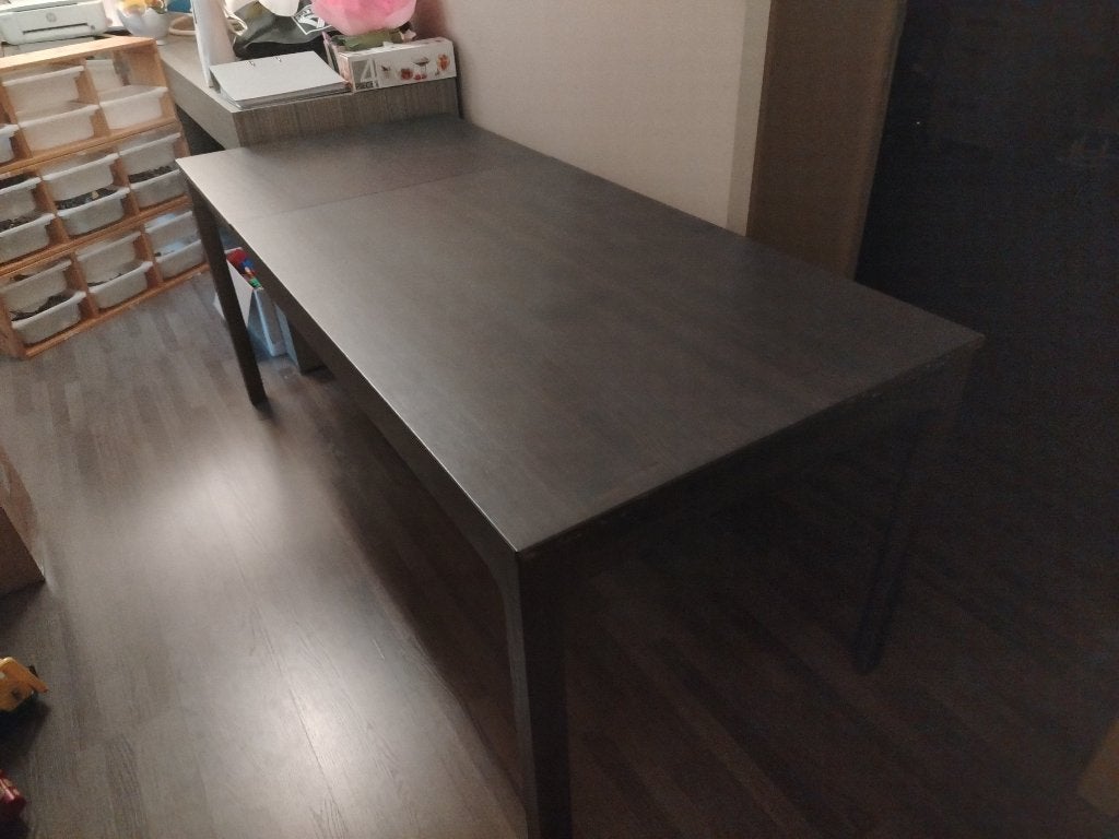 Bruine uitschuifbare tafel, Antiek en Kunst, Ophalen