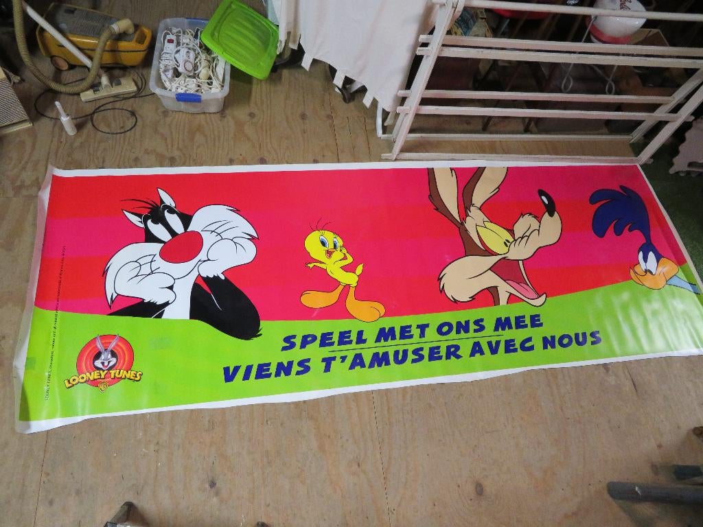 Warner Bros poster. Loony Tunes poster uit 2001, Ophalen of Verzenden, Looney Tunes, Nieuw, Plaatje, Poster of Sticker