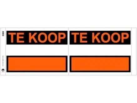 v-bord bord  plakkaat 'Te koop' HUIS