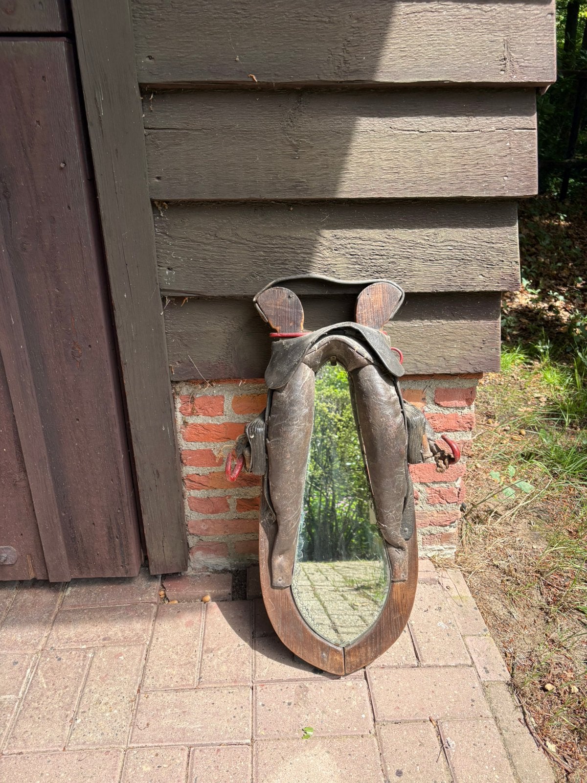 Zadel voor paarden als spiegel - decoratie, Ophalen