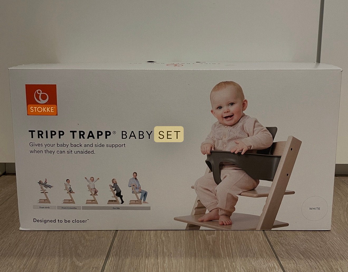 Tripp trapp baby set, Enlèvement ou Envoi, Comme neuf, Chaise évolutive