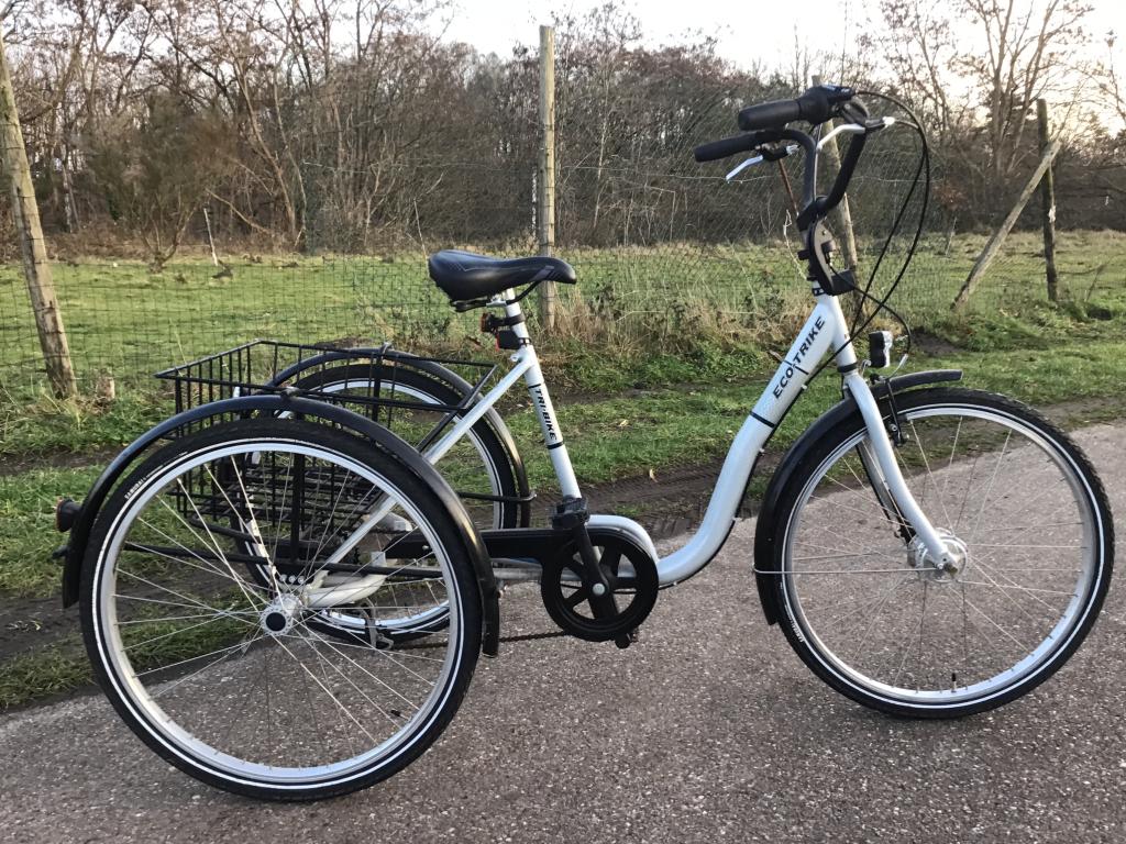 Driewielerfiets met werk ( kapot spaken ), Ophalen