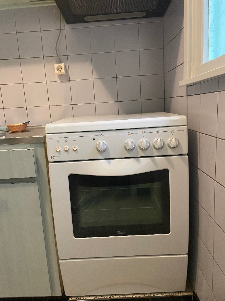 Gasfornuis Whirlpool, Ophalen, 4 kookzones, Zo goed als nieuw, Gas