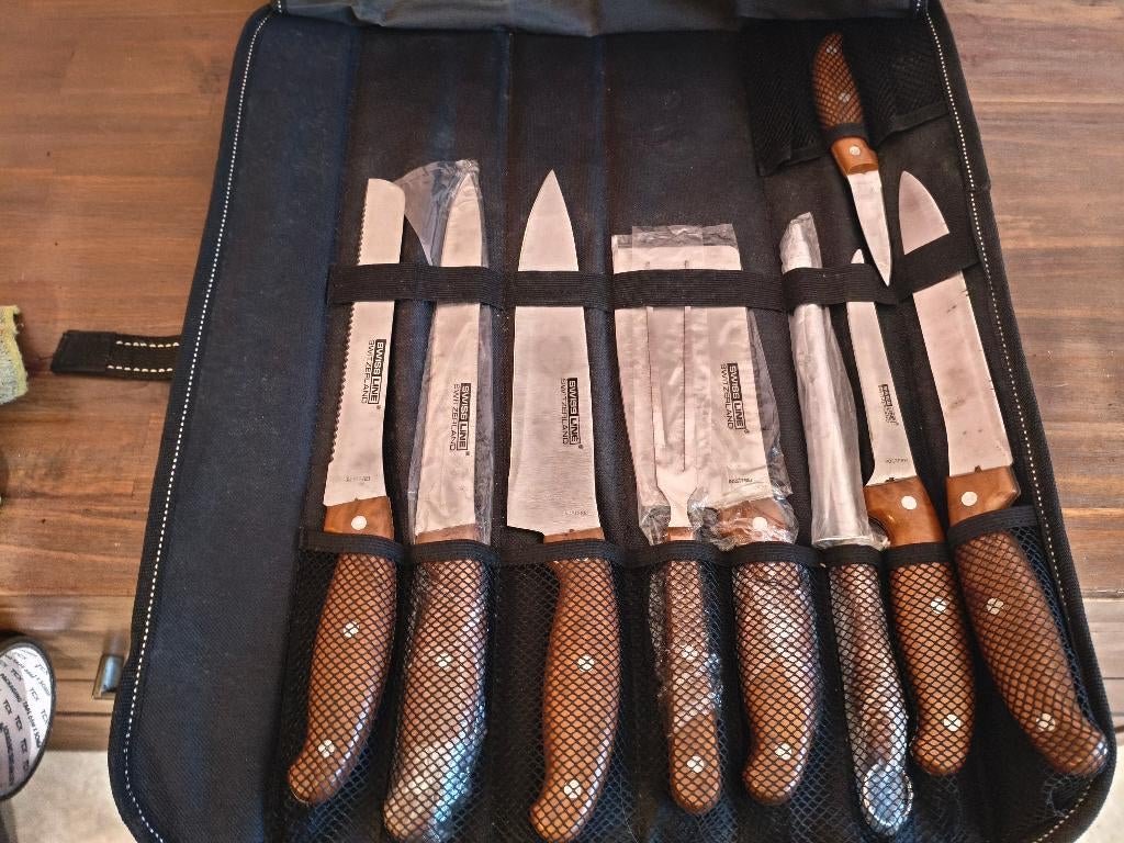 set de couteaux de cuisine Swissline 9 pièces, Enlèvement ou Envoi, Comme neuf