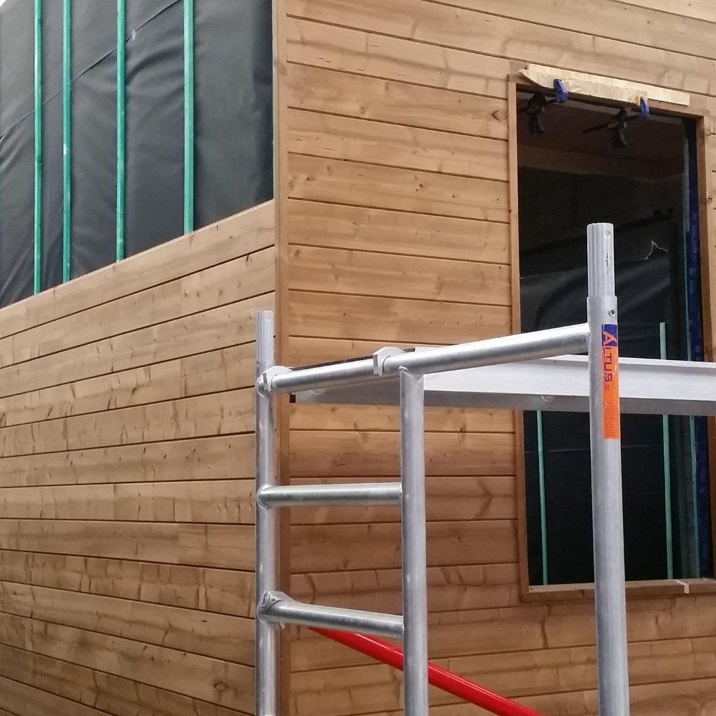 thermowood gevelbekleding Tand Groef planken nieuw 18mm, Ophalen, Nieuw, Planken, Hardhout