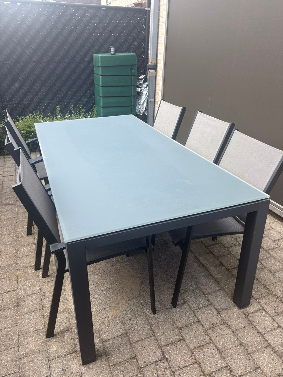 Bristol tuintafel met 6 stoelen, Ophalen, Zo goed als nieuw