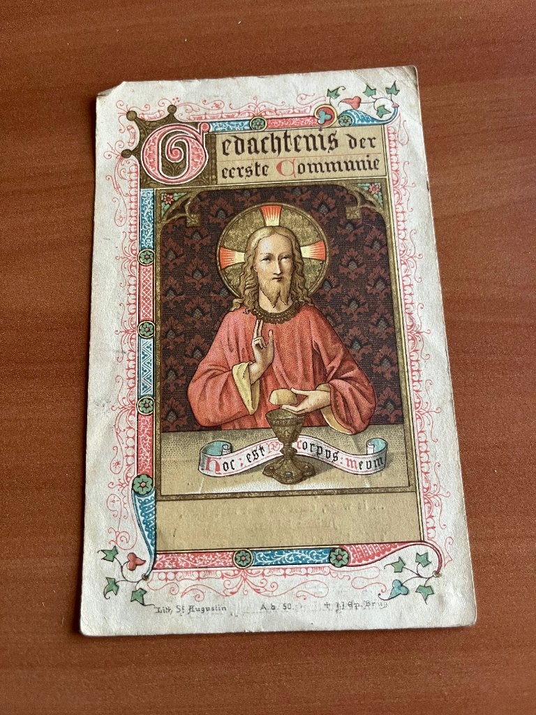 Gedachtenis Eerste Communie J. Van Acker -1904, Envoi, Utilisé, Carte ou Gravure, Christianisme | Catholique