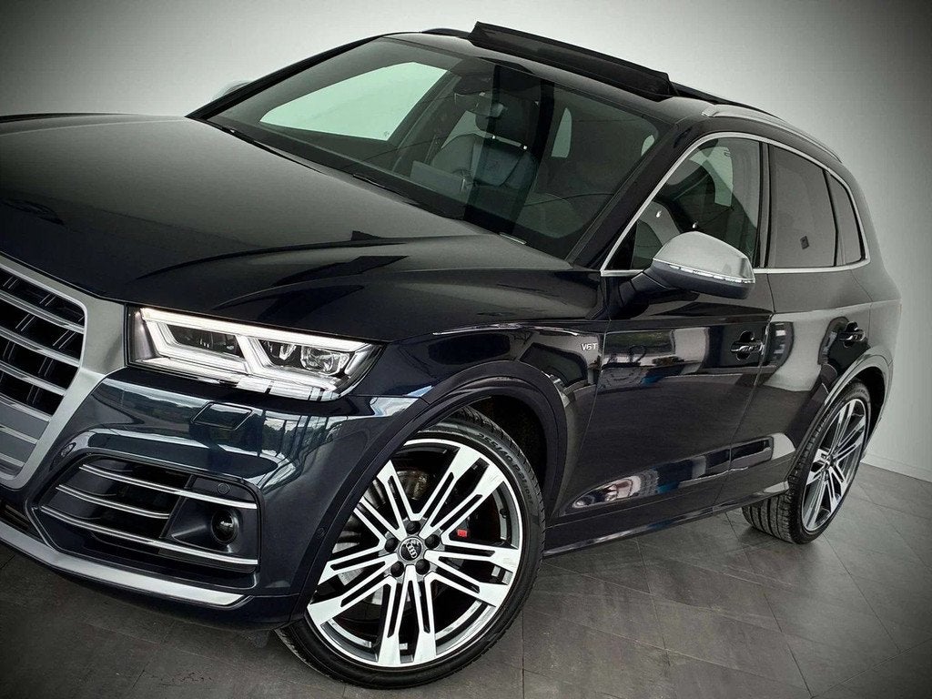 Audi A2 SQ5 3.0 V6 QUATTRO-COCKPIT-T.O-GPS-CUIR NAPPA-CAMERA, Auto's, Audi, Automaat, Gebruikt, 2995 cc, Blauw