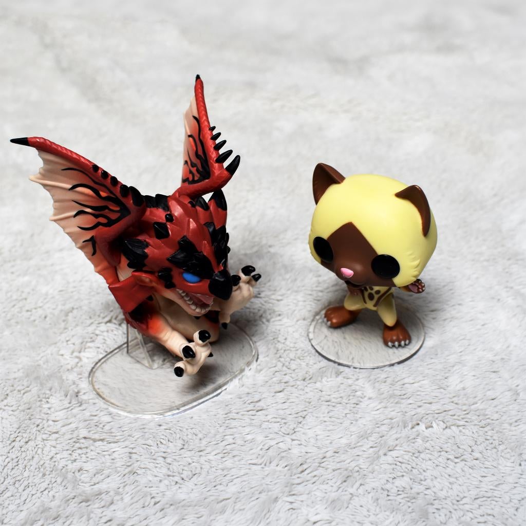 Lot Funko Pop Monster Hunter - Rathalos & Felyne (#293 #295), Enlèvement ou Envoi, Utilisé, Fantasy