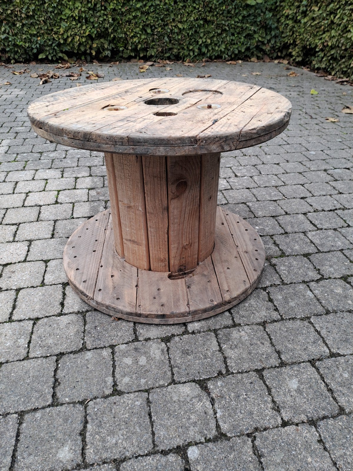 houten spoel , haspel,  bobijn, Ophalen