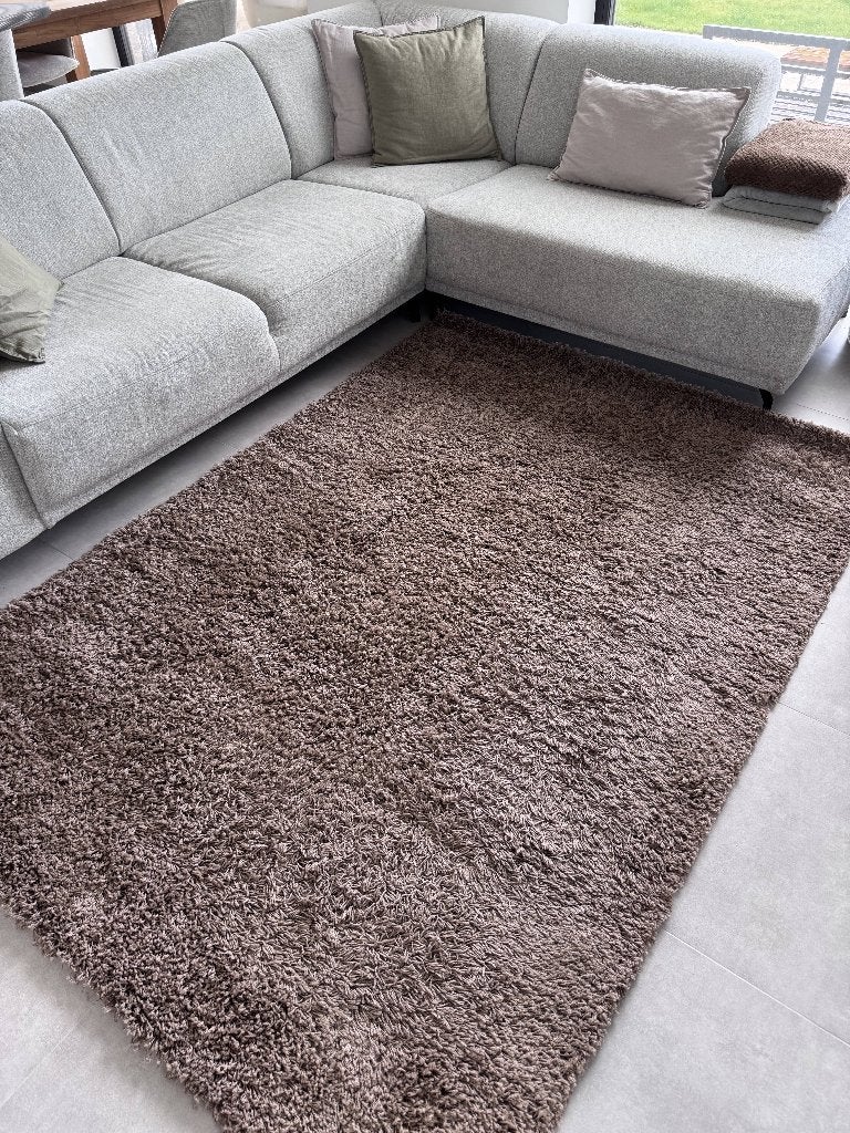 Bruin Tapijt / mat 160x230, Ophalen, Gebruikt, Bruin, 150 tot 200 cm
