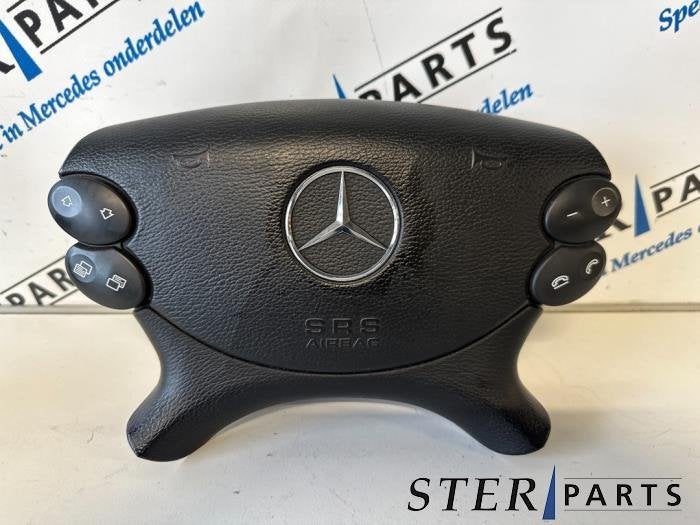 Airbag gauche (volant) d'un Mercedes E-Klasse, 3 mois de garantie, Utilisé, -, -