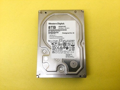 Western Digital 8TB SATA HDD - WD82PURZ, Intern, 8tb, Refurbished, Desktop