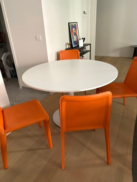 tafel met 4 stoelen, Huis en Inrichting, Ophalen, Modern design, 100 tot 150 cm, 150 tot 200 cm