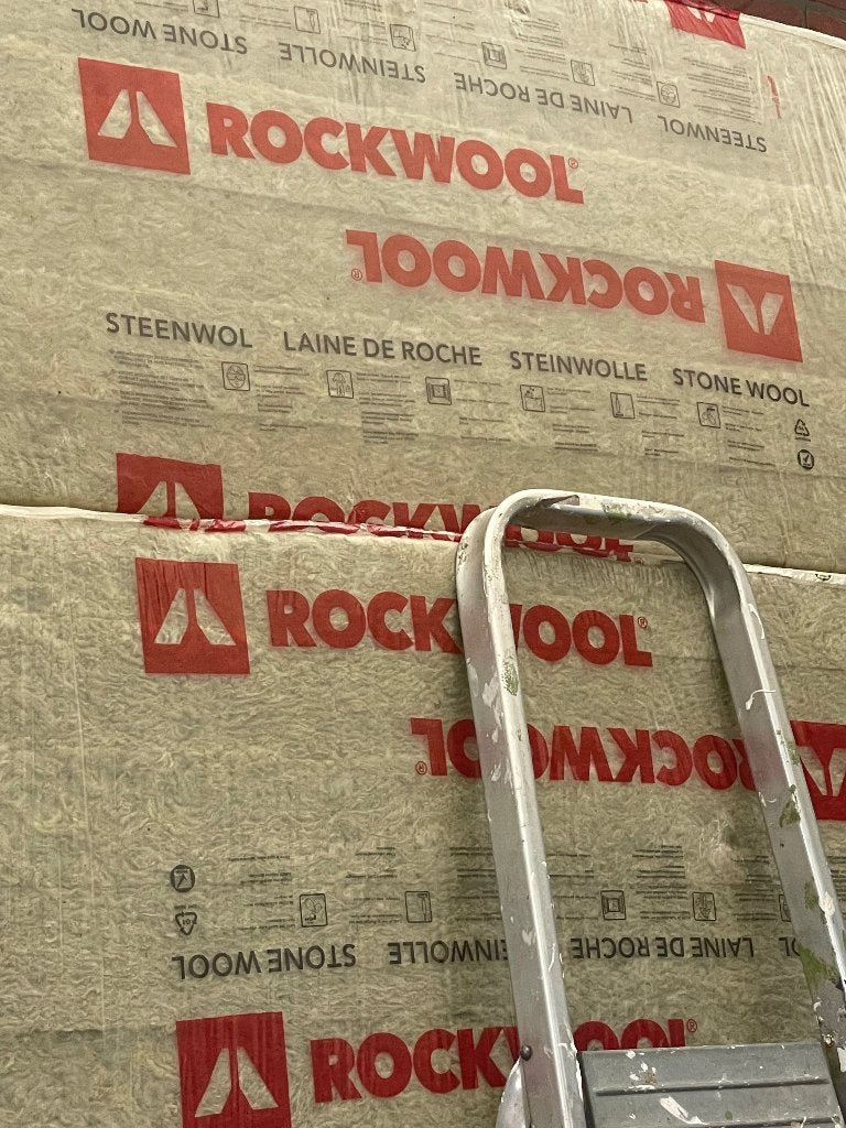 Rockwool isolatie 4 pakken, Doe-het-zelf en Bouw, Isolatie en Afdichting, Ophalen, Nieuw, Steenwol, Muurisolatie