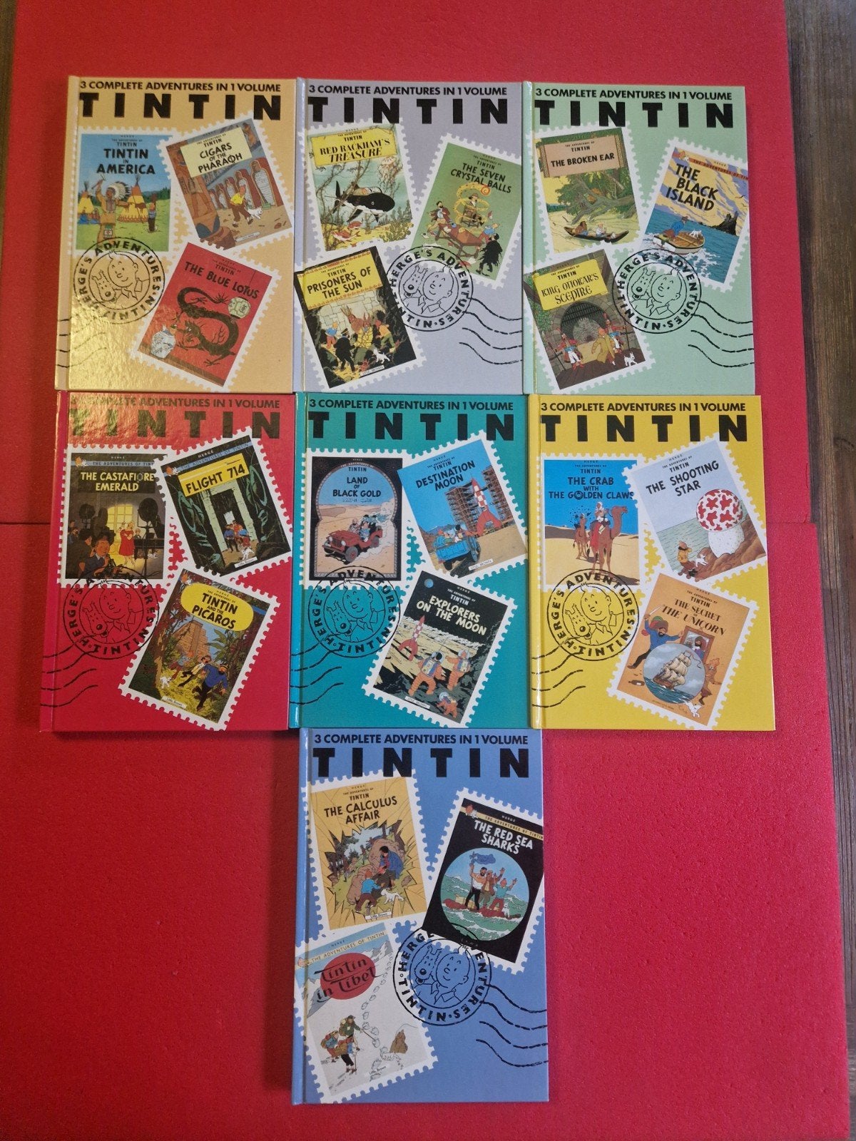 lot de 7 bd the adventures of tintin (en anglais), Livres, Enlèvement ou Envoi