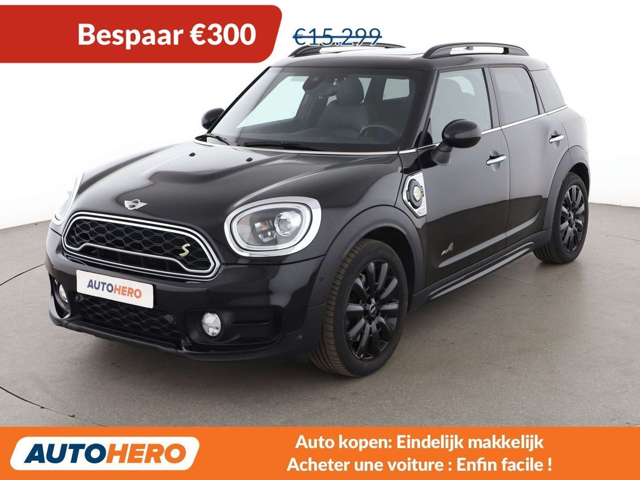 MINI Cooper SE Countryman Cooper S E Hybrid ALL4 (bj 2018), Auto's, Automaat, Gebruikt, Zwart, Countryman
