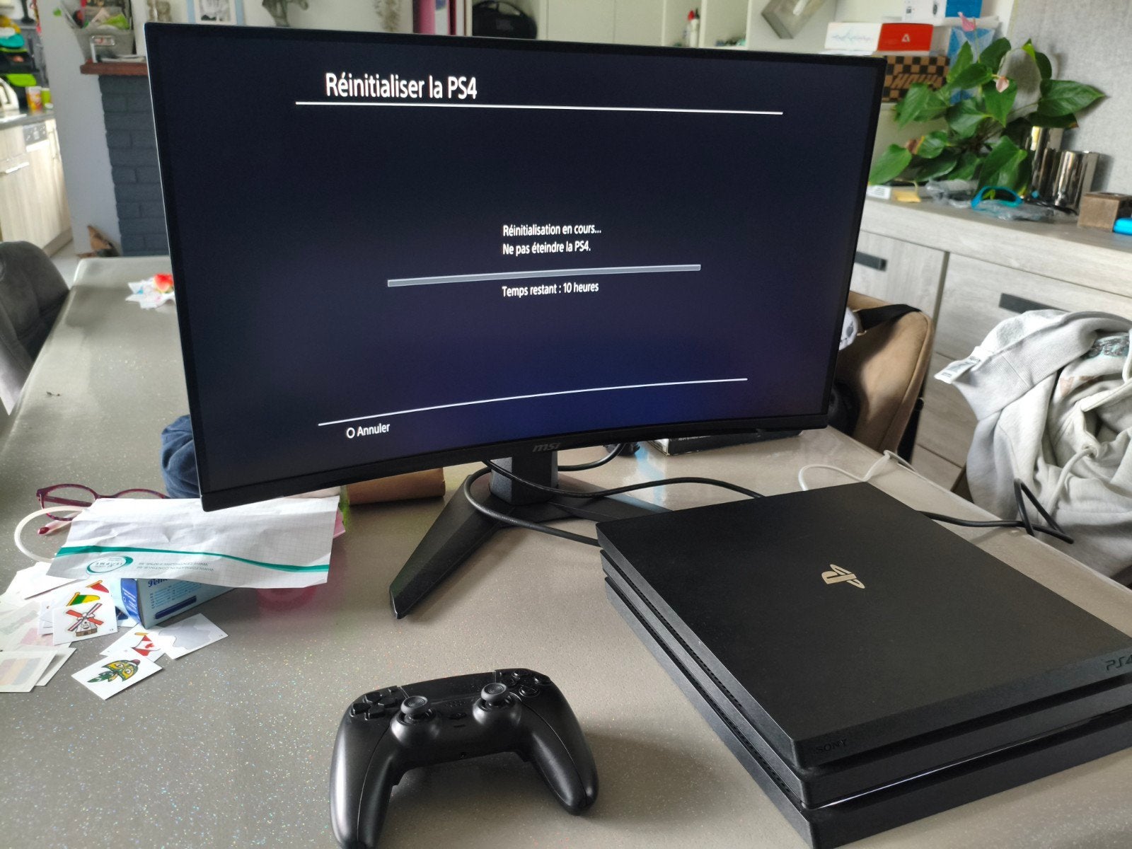 Pack Gaming – PS4 Pro 1 To + Écran Gamer Incurvé MSI 280Hz (, Enlèvement ou Envoi