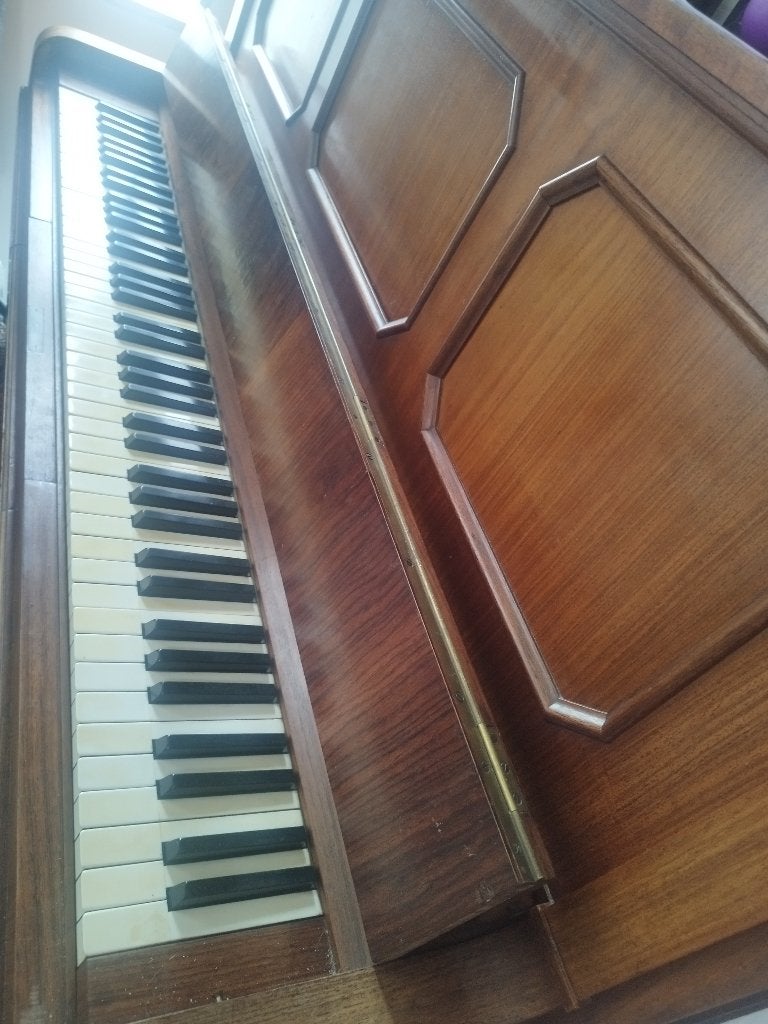 Piano à donner, Muziek en Instrumenten, Ophalen, Gebruikt, Bruin, Piano
