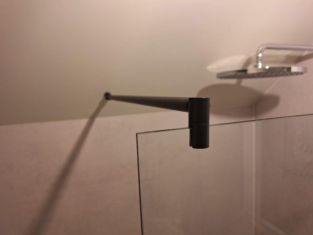 verstevigingsbeugel  voor douchewand , zwart ,Inda, 120cm, Bricolage & Construction, Enlèvement ou Envoi, Neuf, Verre, Douche