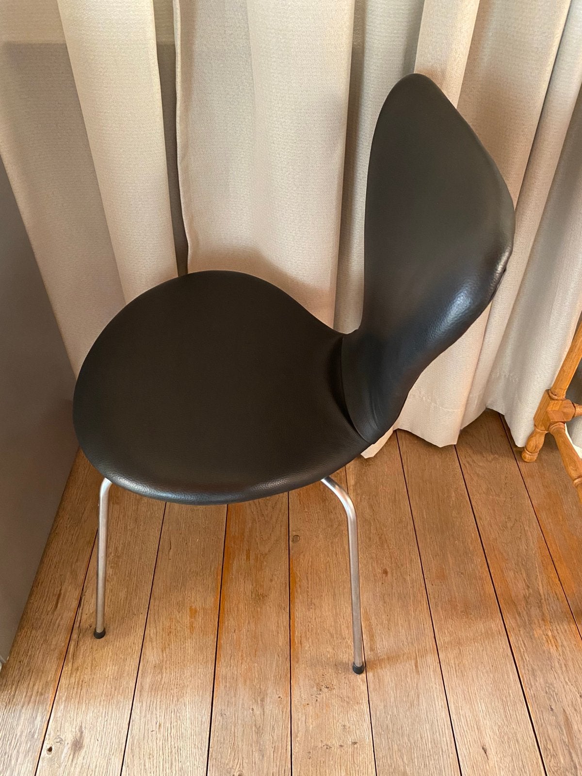 Fauteuil papillon Fritz Hanssen, Maison & Meubles, Chaises, Enlèvement, Utilisé, Noir, Cuir