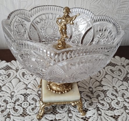 Vintage kristallen fruitschaal, Antiek en Kunst, Ophalen