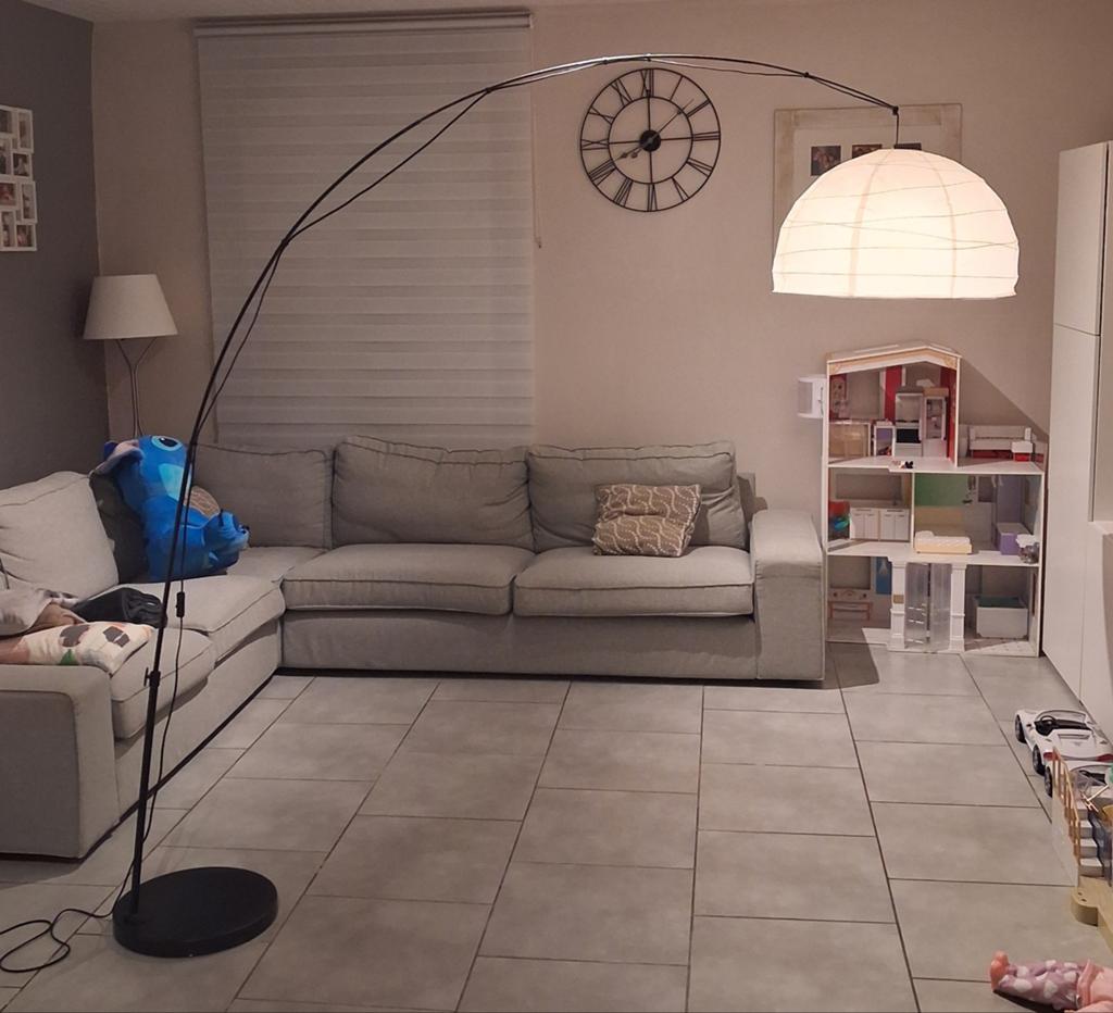 Vloerlamp met boog, Ophalen of Verzenden, Gebruikt, 150 tot 200 cm