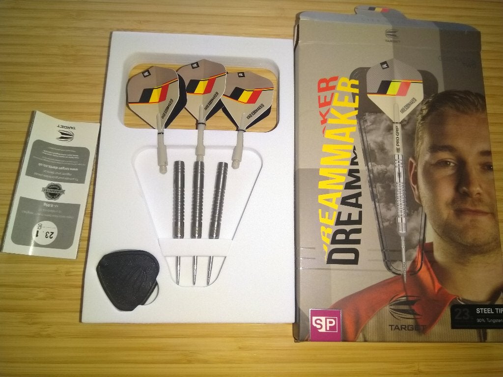 DARTSPIJL DIMITRI VAN DEN BERGE 23 GRAM, Ophalen, Gebruikt