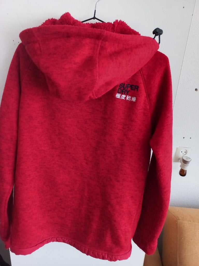 Veste à capuche Superdry  homme rouge taille M 175-181 cm, Rouge, Taille 38/40 (M), Superdry, Enlèvement