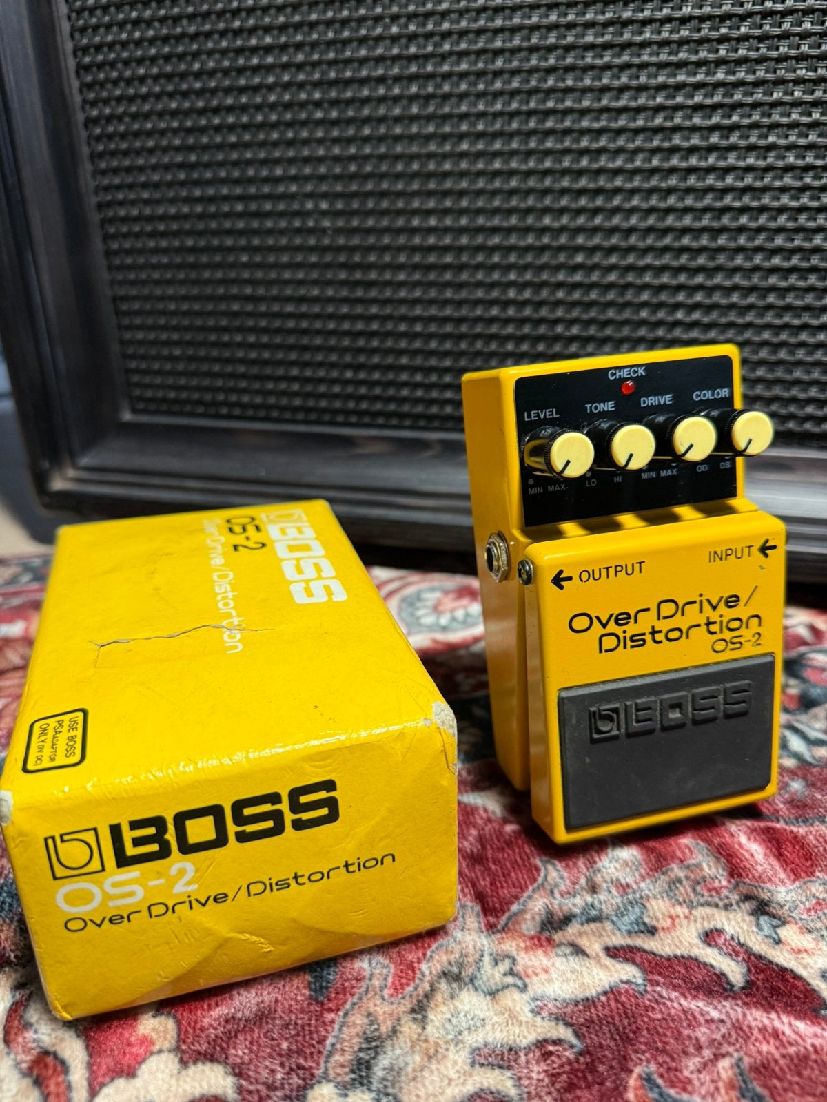 Boss OS-2 OverDrive/Distortion – Made in Taiwan – Met Doos, Muziek en Instrumenten, Ophalen of Verzenden, Zo goed als nieuw, Distortion, Overdrive of Fuzz