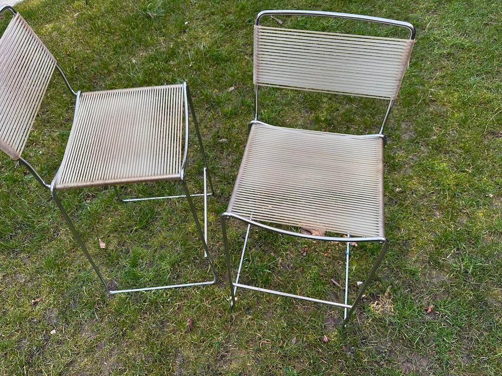 Tabourets haut - bar / Vintage 1990 / Model Gilberto Gil, Autres couleurs, Deux, Enlèvement, Utilisé