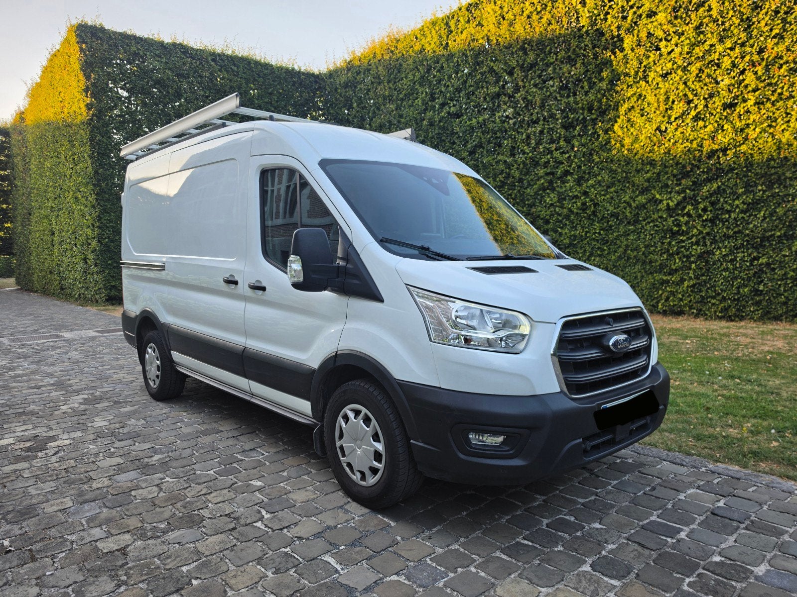 Ford Transit L2H2 Facelift – Automaat – Euro 6d-TEMP - 2021, Stof, 1989 cc, 4 cilinders, Wit