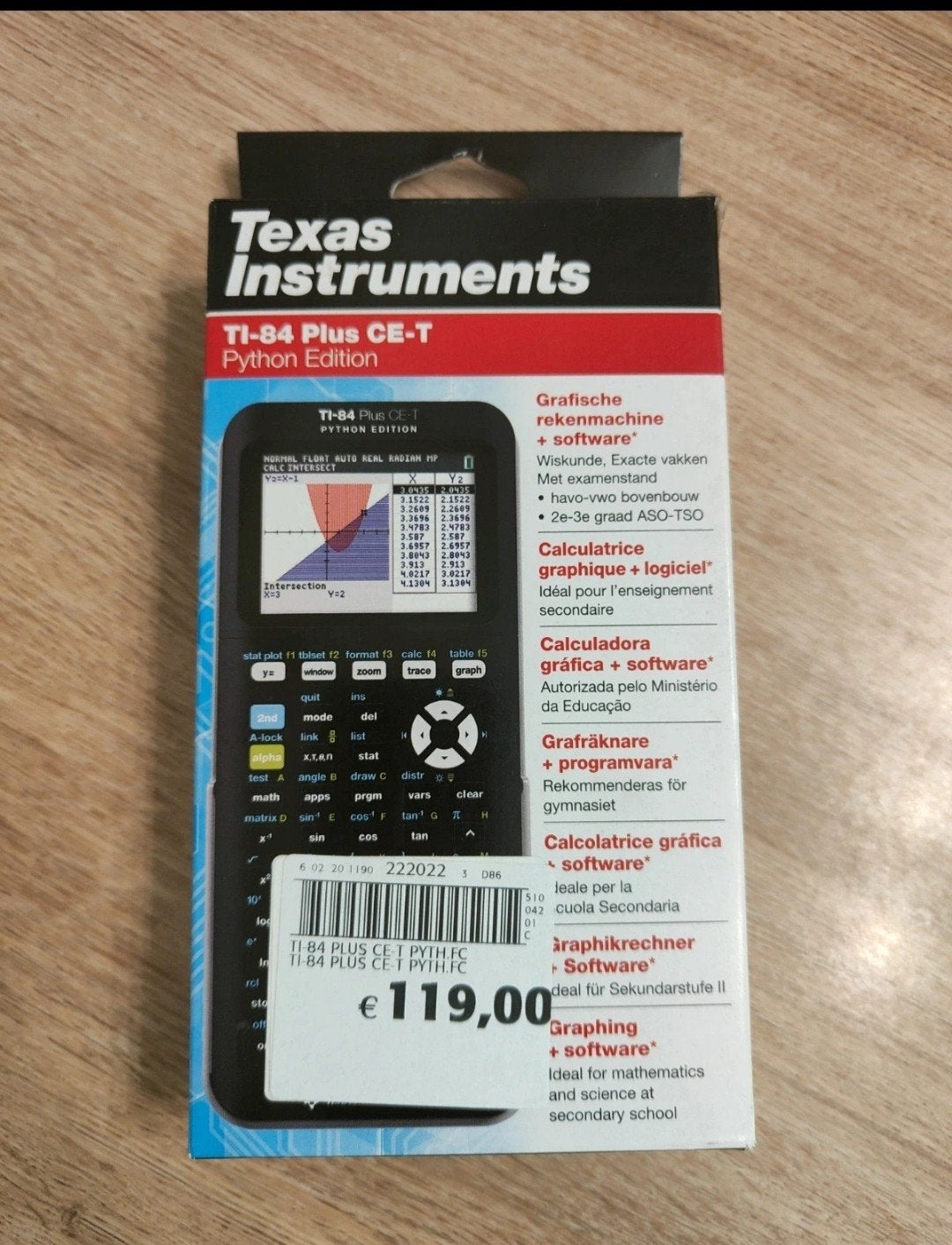 Texas Instruments TI-84 Plus CE-T – Python Edition, Diversen, Ophalen, Grafische rekenmachine, Nieuw