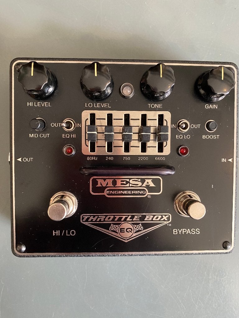 Mesa/Boogie Throttle Box EQ distortion/overdrive guitar/bass, Muziek en Instrumenten, Ophalen of Verzenden, Gebruikt, Distortion, Overdrive of Fuzz