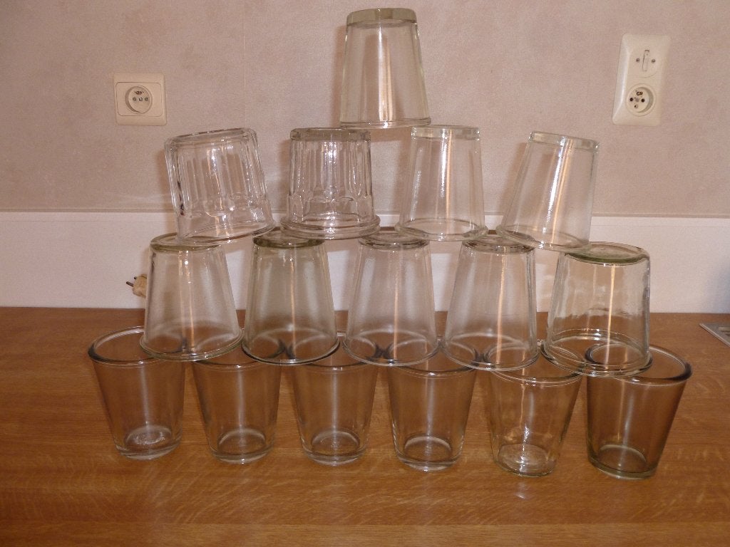 16  anciens pots VINTAGE  année 70 pour confiture, bougies, Enlèvement
